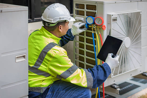 Professional Hvac Maintenance technician working in Marshall, VA